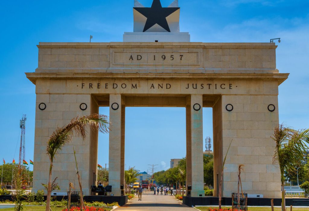 Accra,ghana/may,1,2018:,The,Monument,Of,Independence,In,The,City